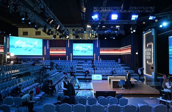 Russia Putin Press Conference Preparations