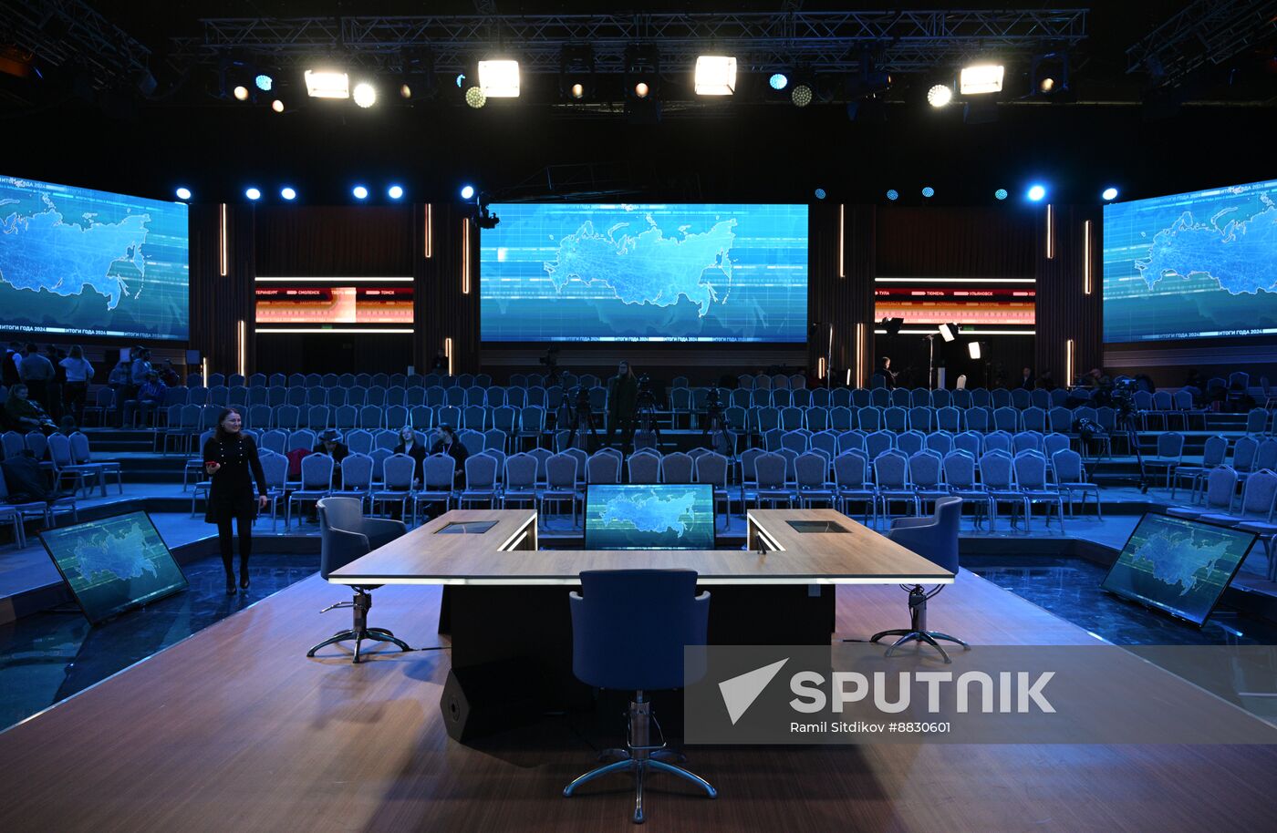 Russia Putin Press Conference Preparations