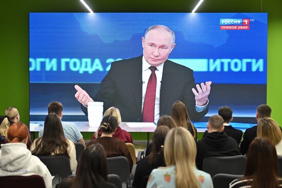 Russia Putin Press Conference Broadcast