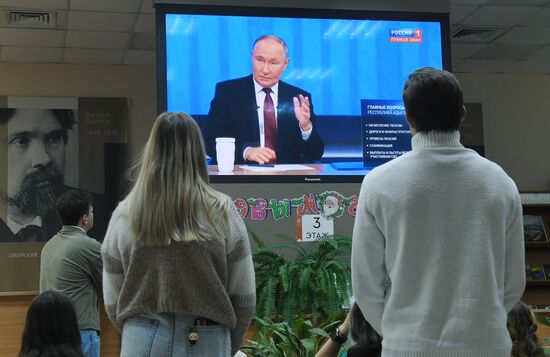 Russia Putin Press Conference Broadcast