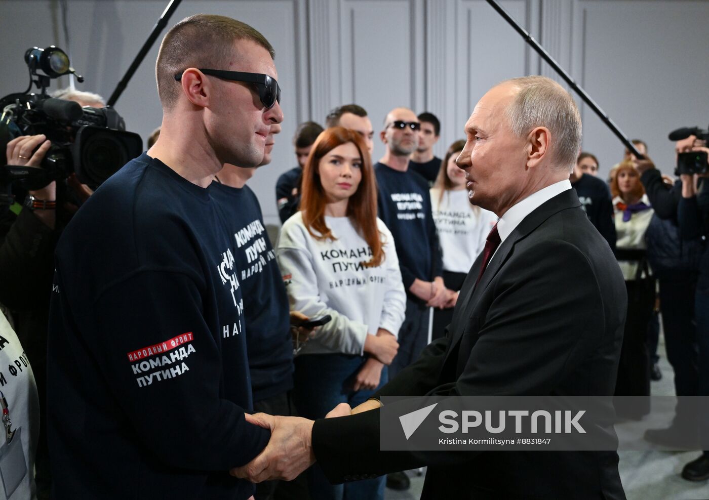Russia Putin Press Conference Staff