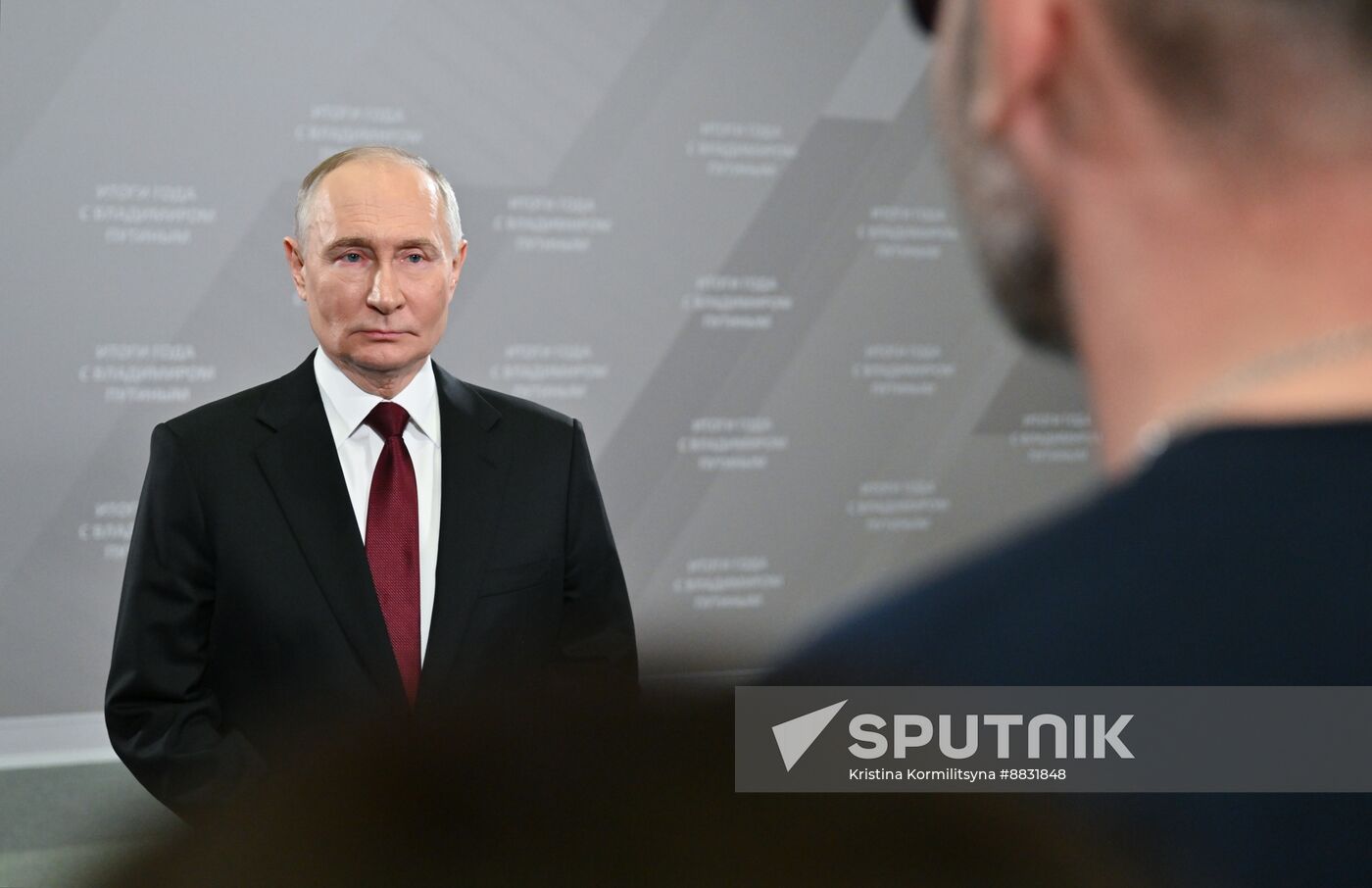 Russia Putin Press Conference Staff
