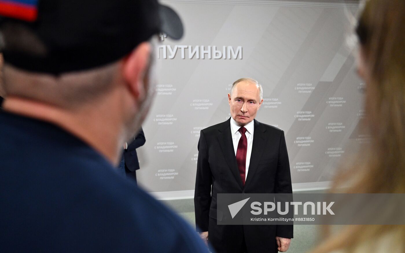 Russia Putin Press Conference Staff