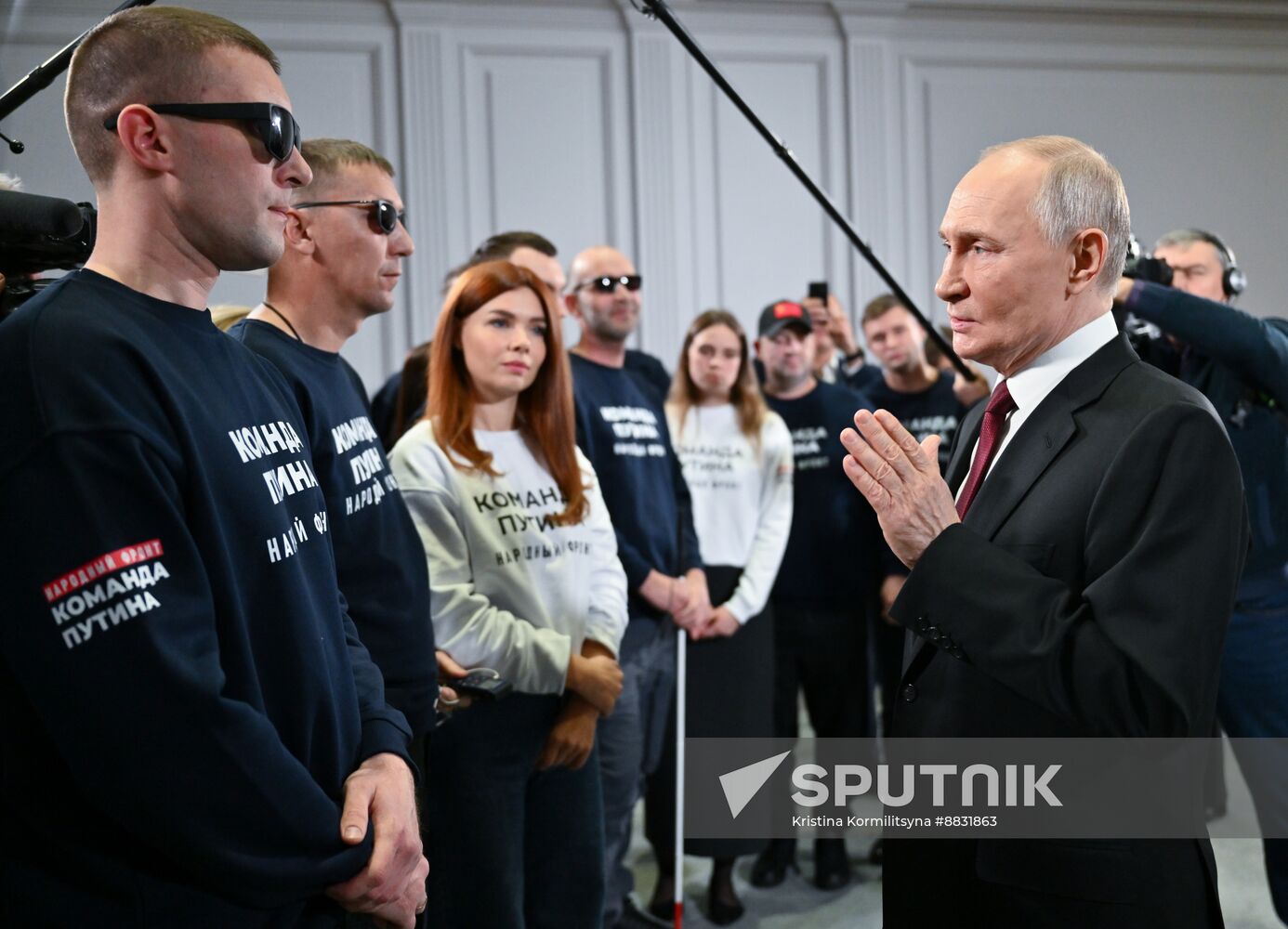 Russia Putin Press Conference Staff