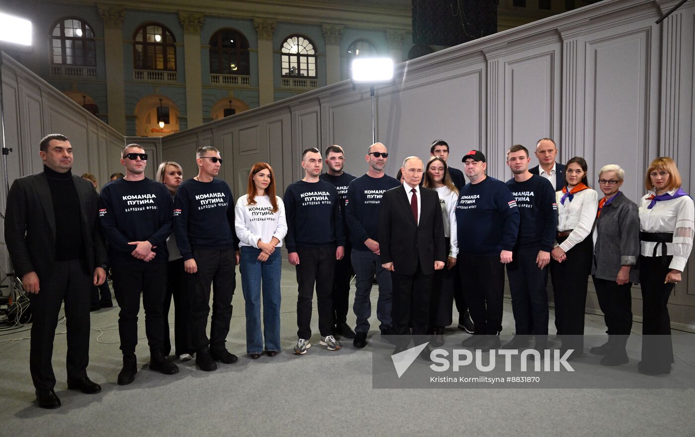 Russia Putin Press Conference Staff