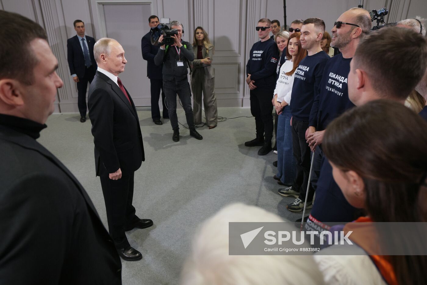 Russia Putin Press Conference Staff