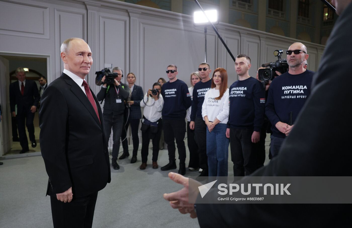 Russia Putin Press Conference Staff