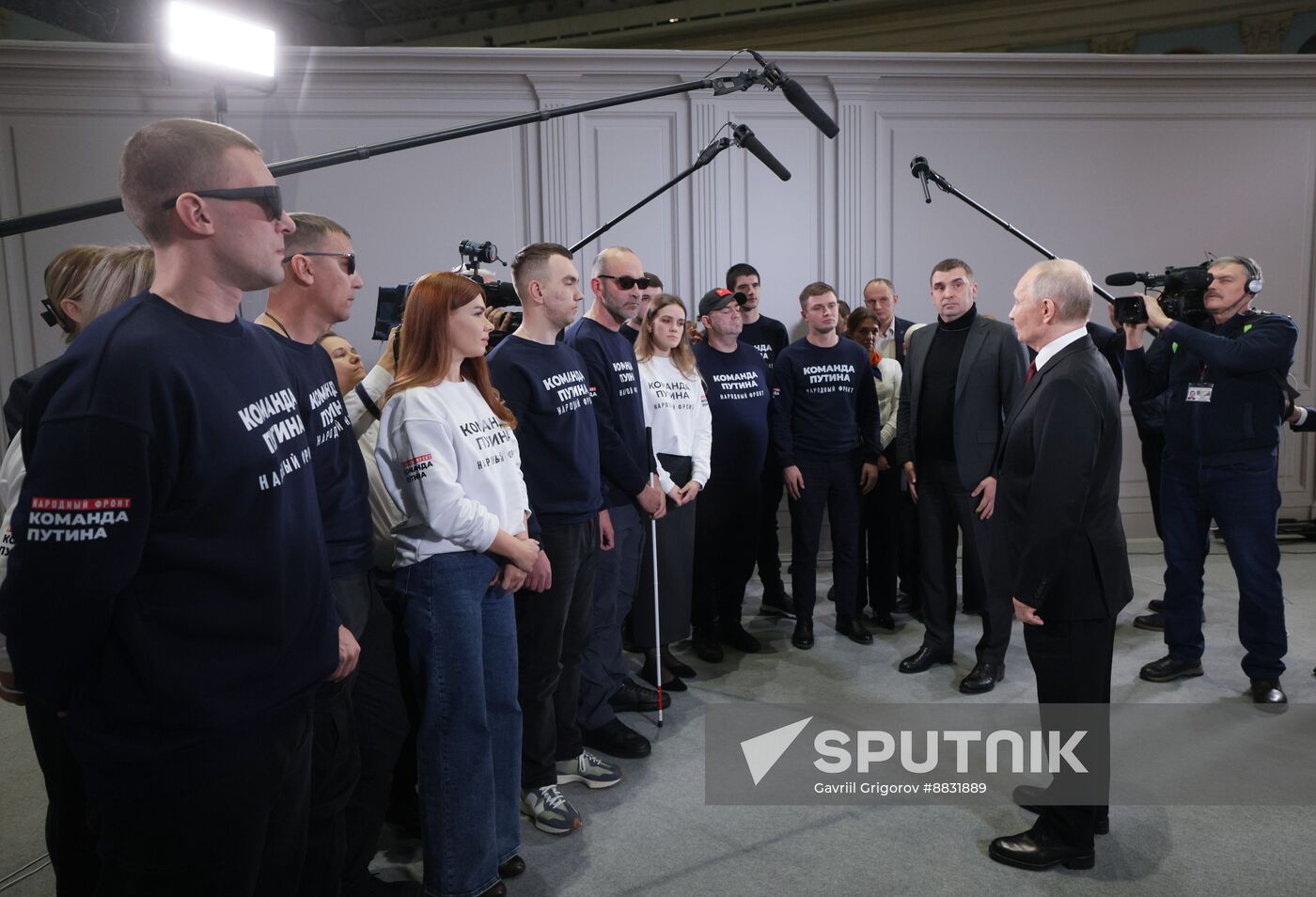Russia Putin Press Conference Staff