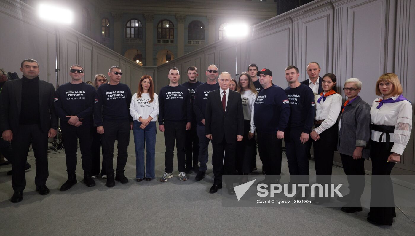 Russia Putin Press Conference Staff