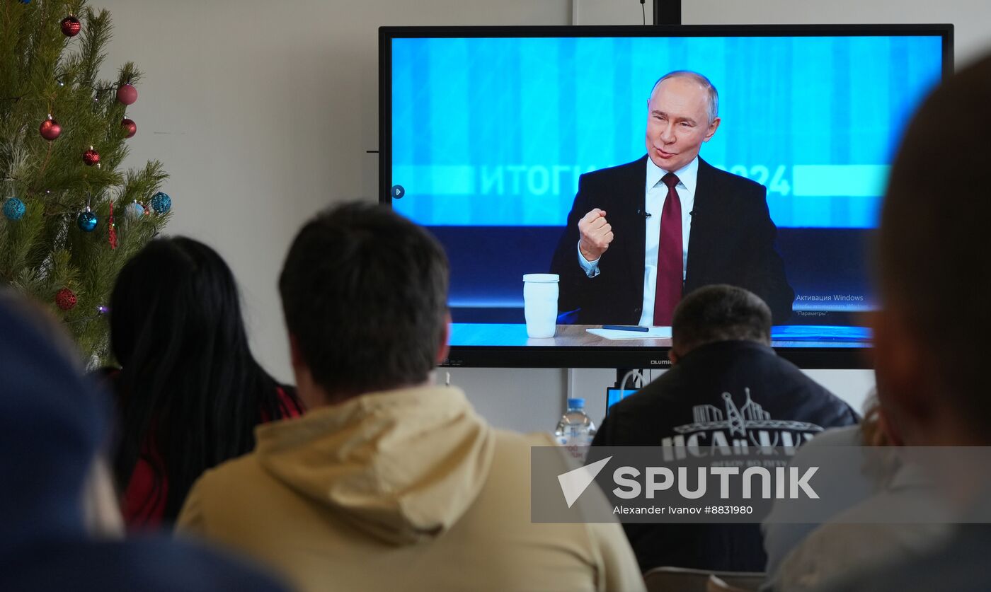 Russia Putin Press Conference Broadcast