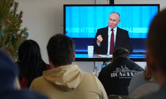 Russia Putin Press Conference Broadcast