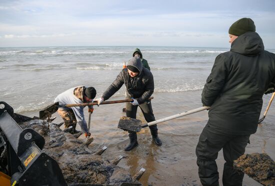 Russia Tankers Crash Aftermath