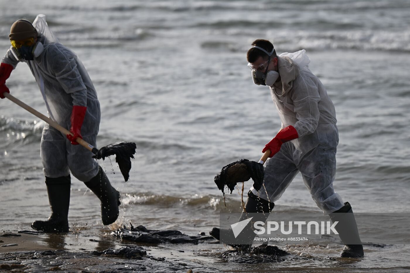 Russia Tankers Crash Aftermath