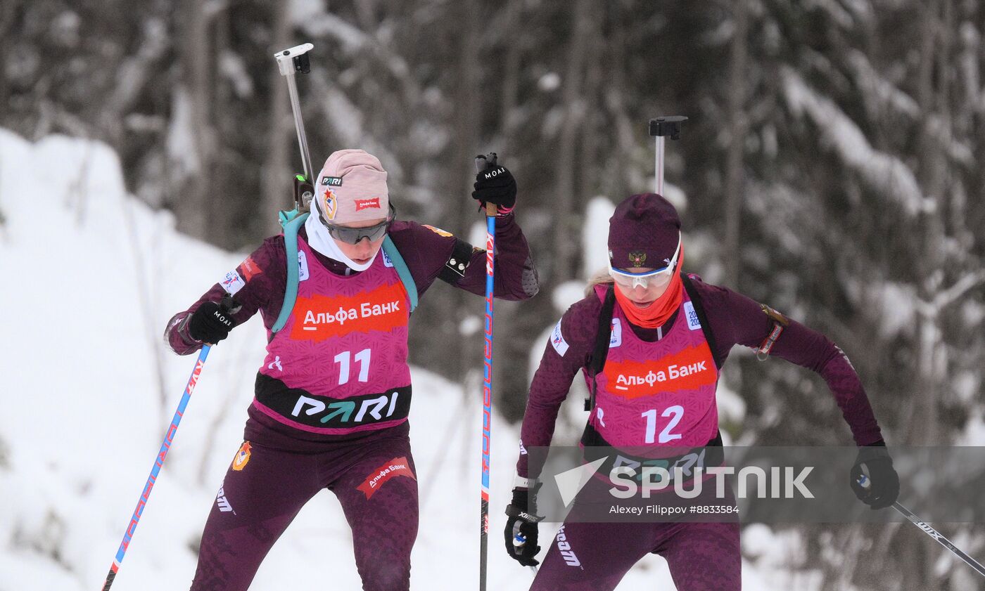 Russia Biathlon Commonwealth Cup Women Pursuit