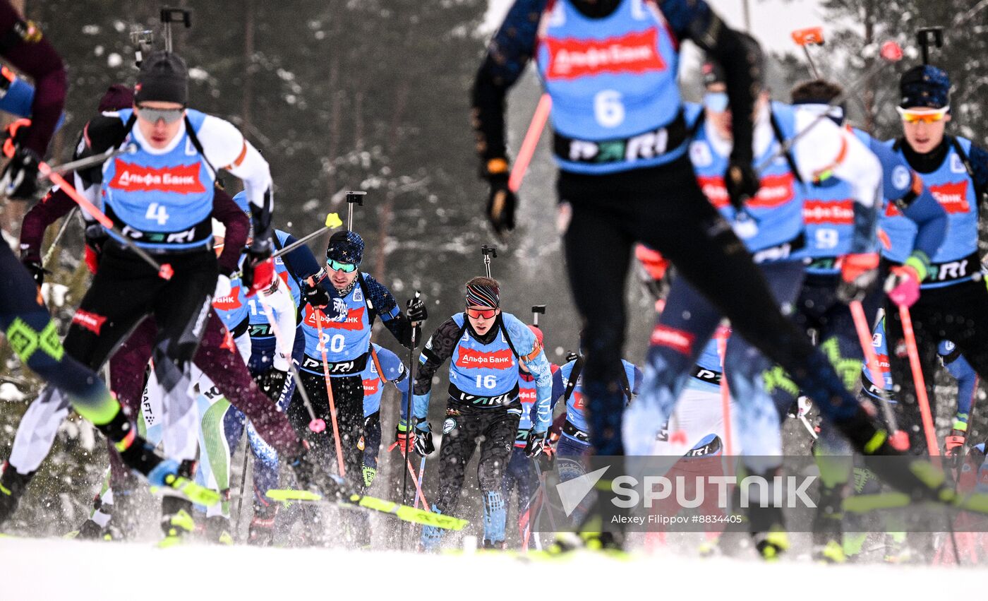 Russia Biathlon Commonwealth Cup Men Mass Start