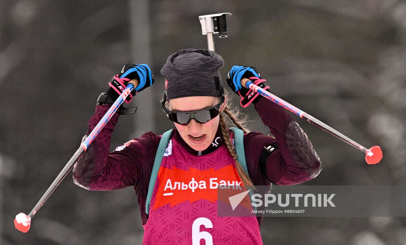 Russia Biathlon Commonwealth Cup Women Mass Start