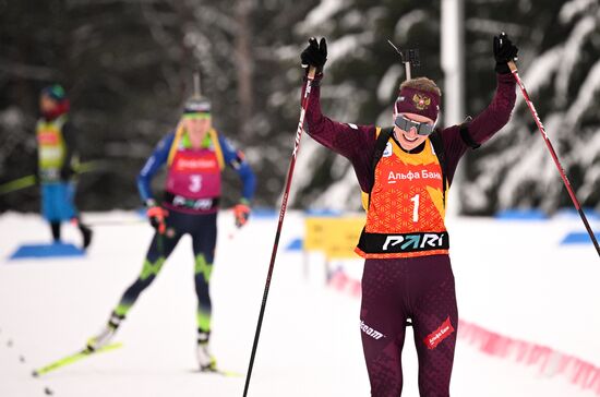 Russia Biathlon Commonwealth Cup Women Mass Start