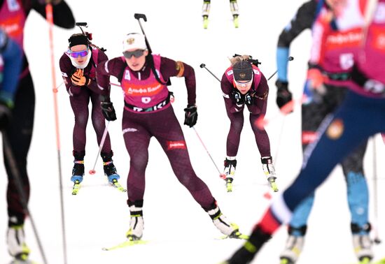 Russia Biathlon Commonwealth Cup Women Mass Start