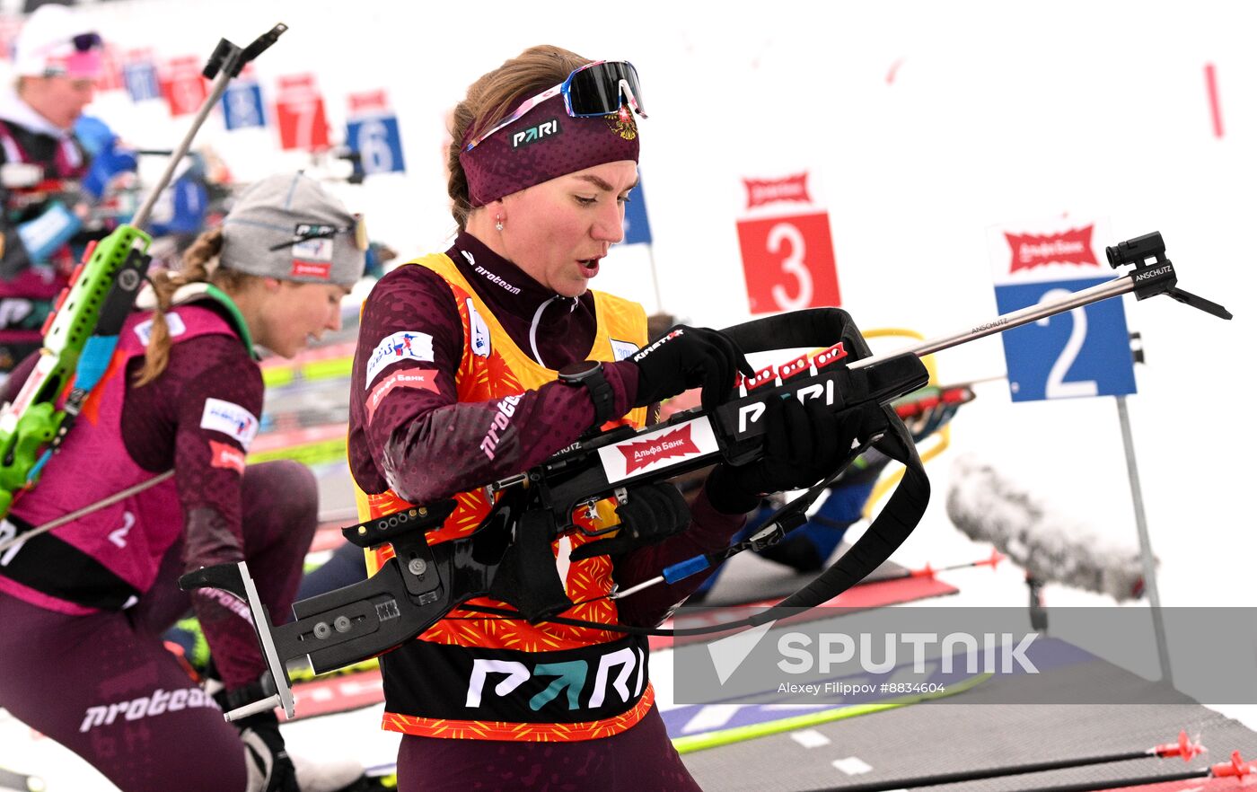 Russia Biathlon Commonwealth Cup Women Mass Start