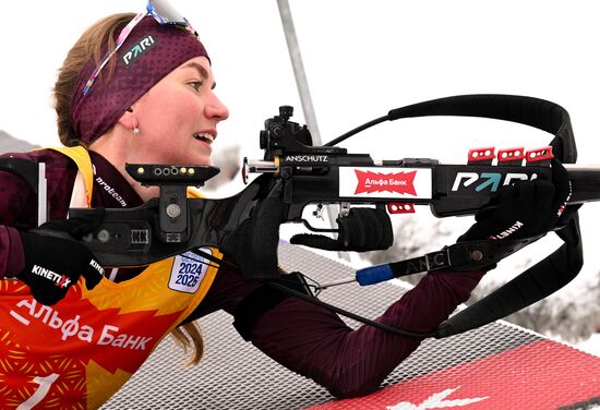 Russia Biathlon Commonwealth Cup Women Mass Start