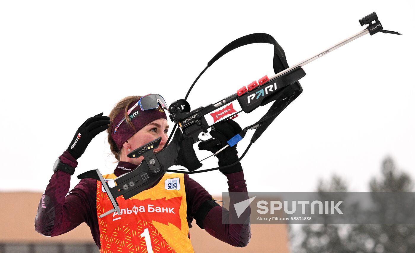 Russia Biathlon Commonwealth Cup Women Mass Start