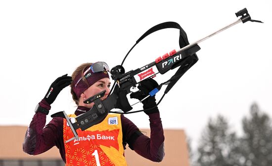 Russia Biathlon Commonwealth Cup Women Mass Start