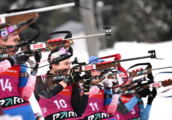 Russia Biathlon Commonwealth Cup Women Mass Start