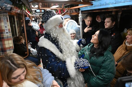 Russia New Year Season Metro