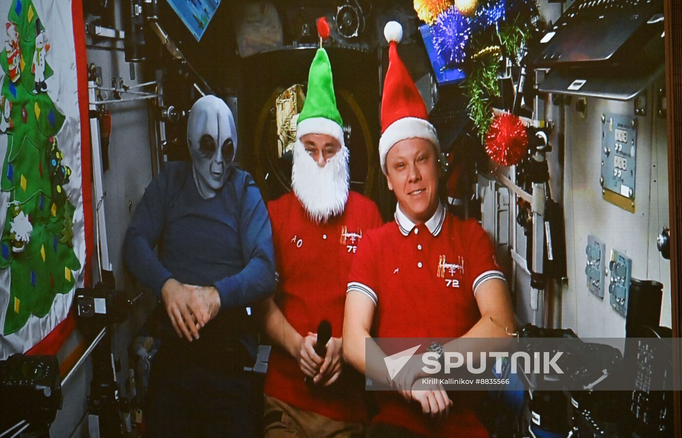 Russia New Year Season Mission Control Centre