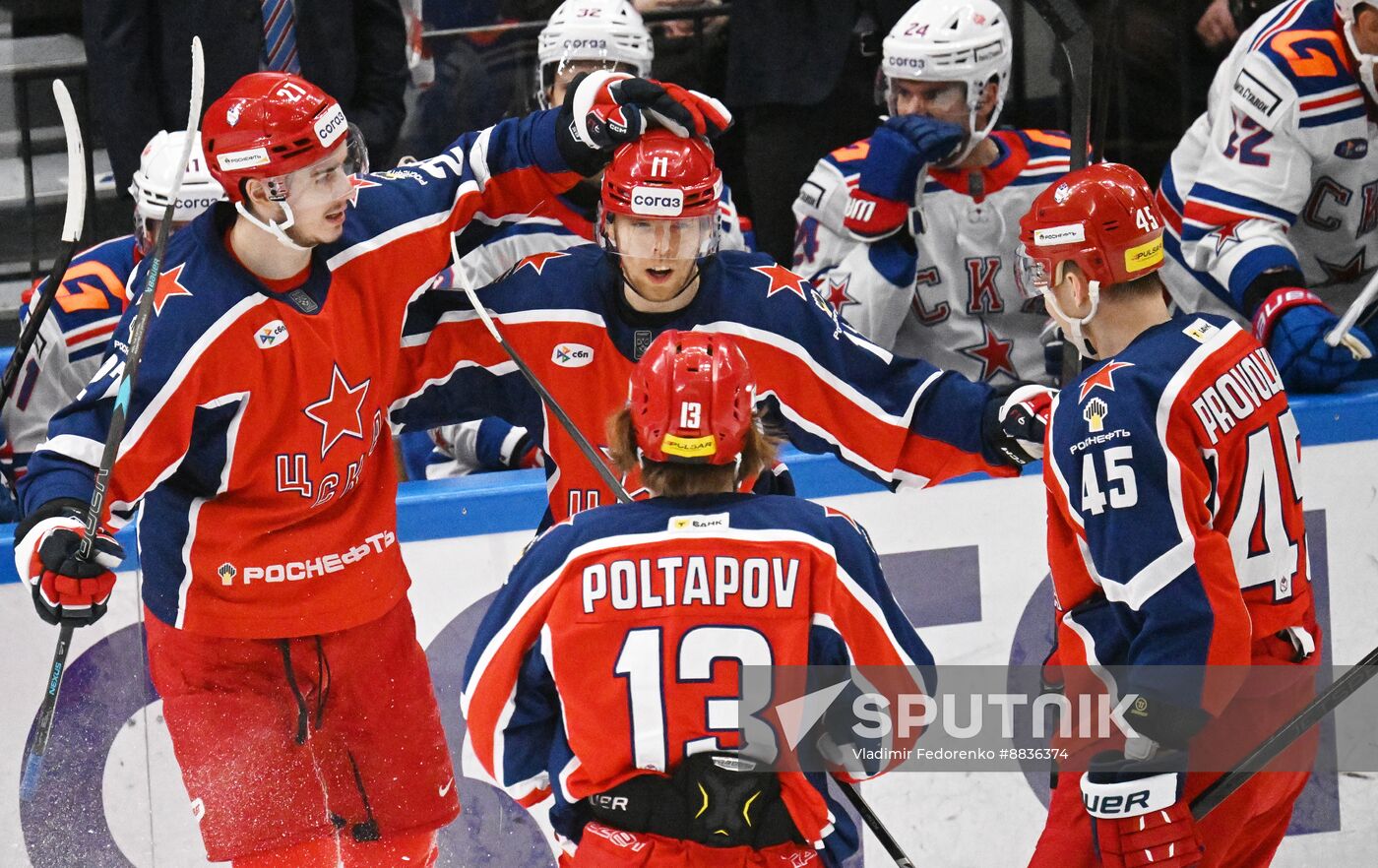 Russia Ice Hockey Kontinental League CSKA - SKA