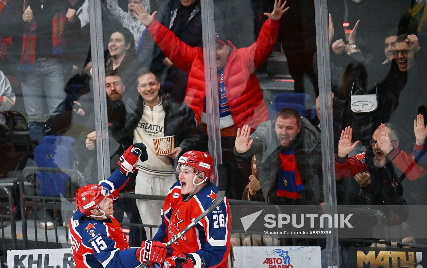 Russia Ice Hockey Kontinental League CSKA - SKA