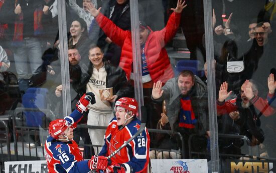 Russia Ice Hockey Kontinental League CSKA - SKA