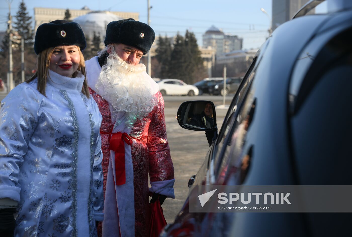 Russia New Year Season Traffic Police