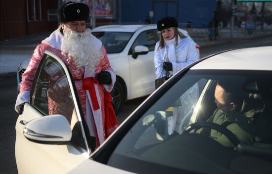 Russia New Year Season Traffic Police