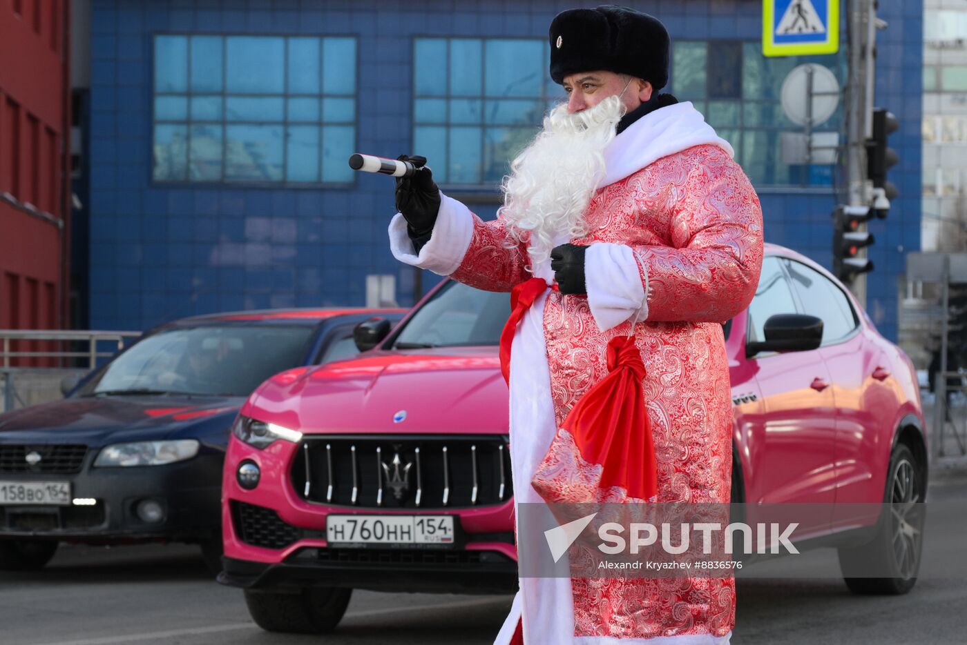 Russia New Year Season Traffic Police