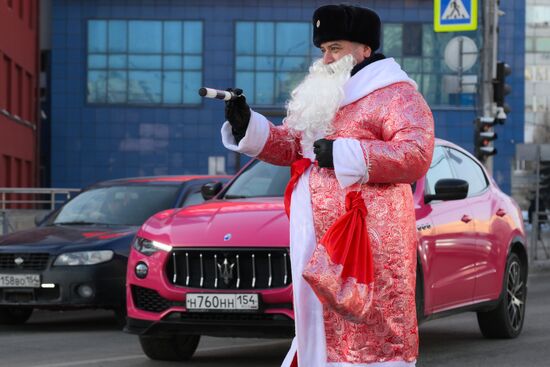 Russia New Year Season Traffic Police