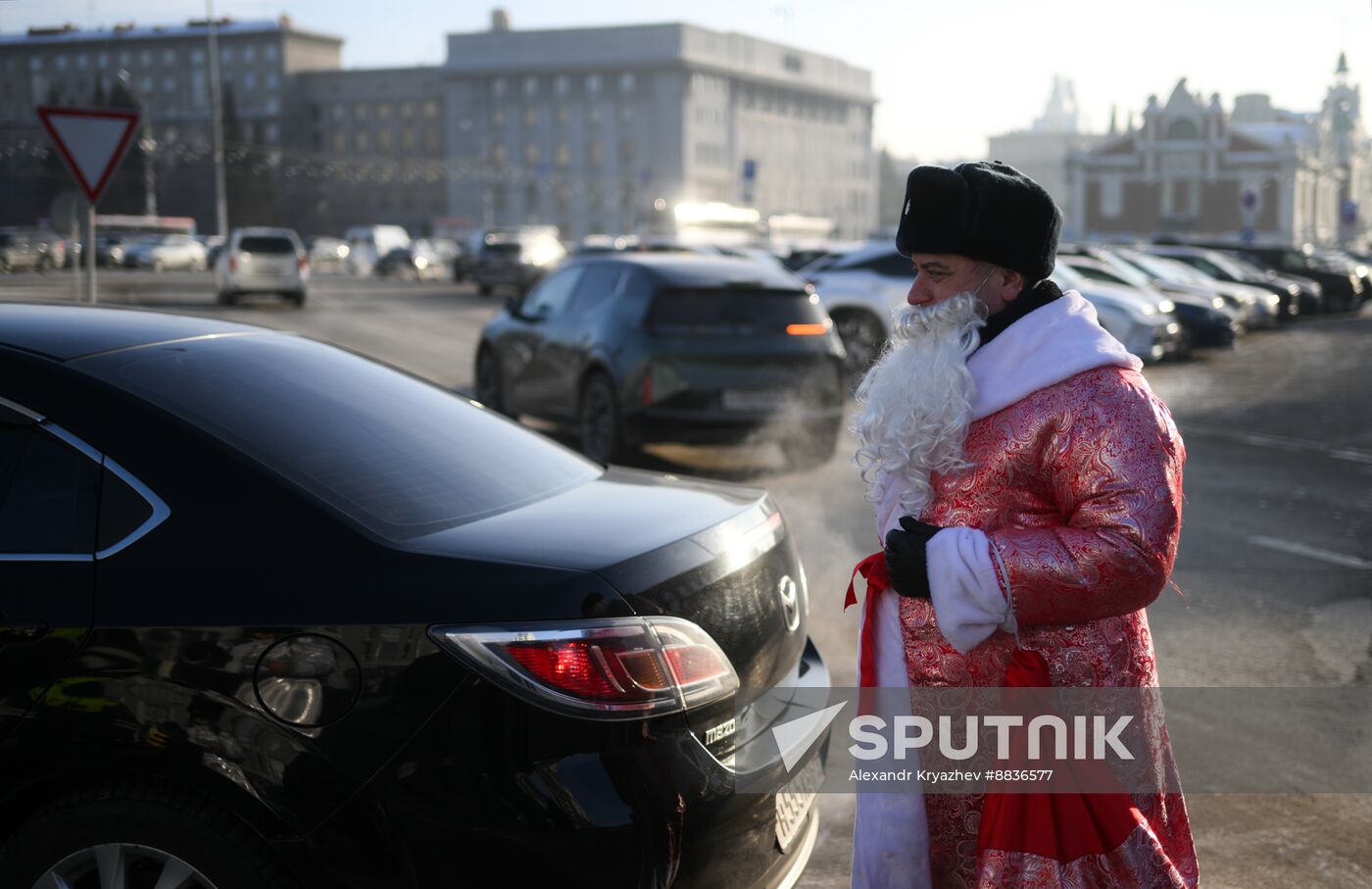 Russia New Year Season Traffic Police