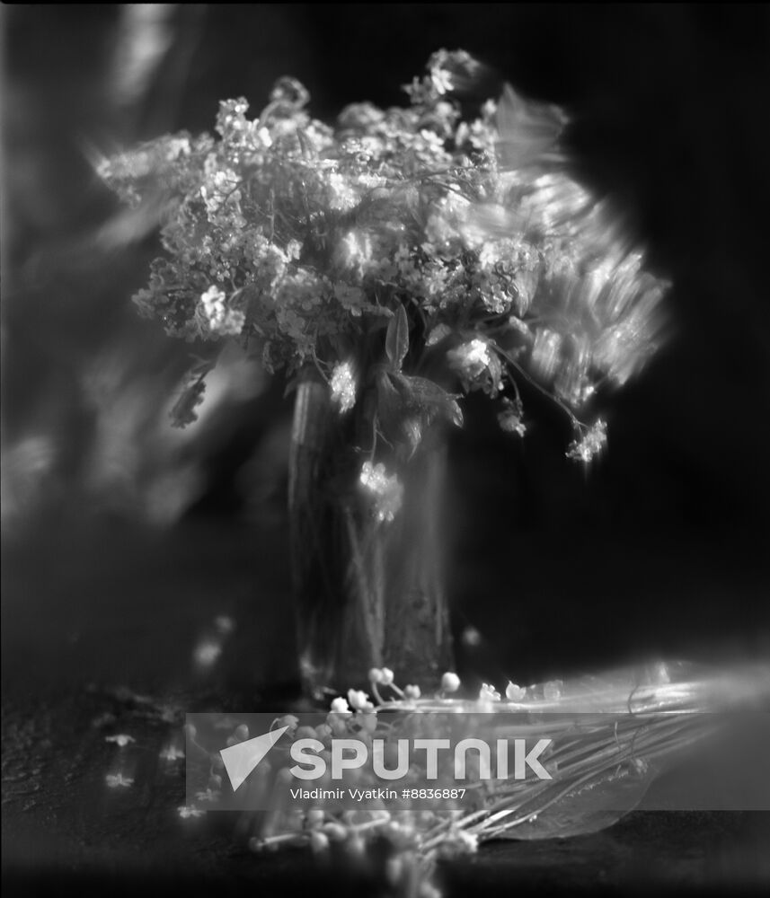 Still life with flowers from Vladimir Vyatkin's series Mood of Flowers