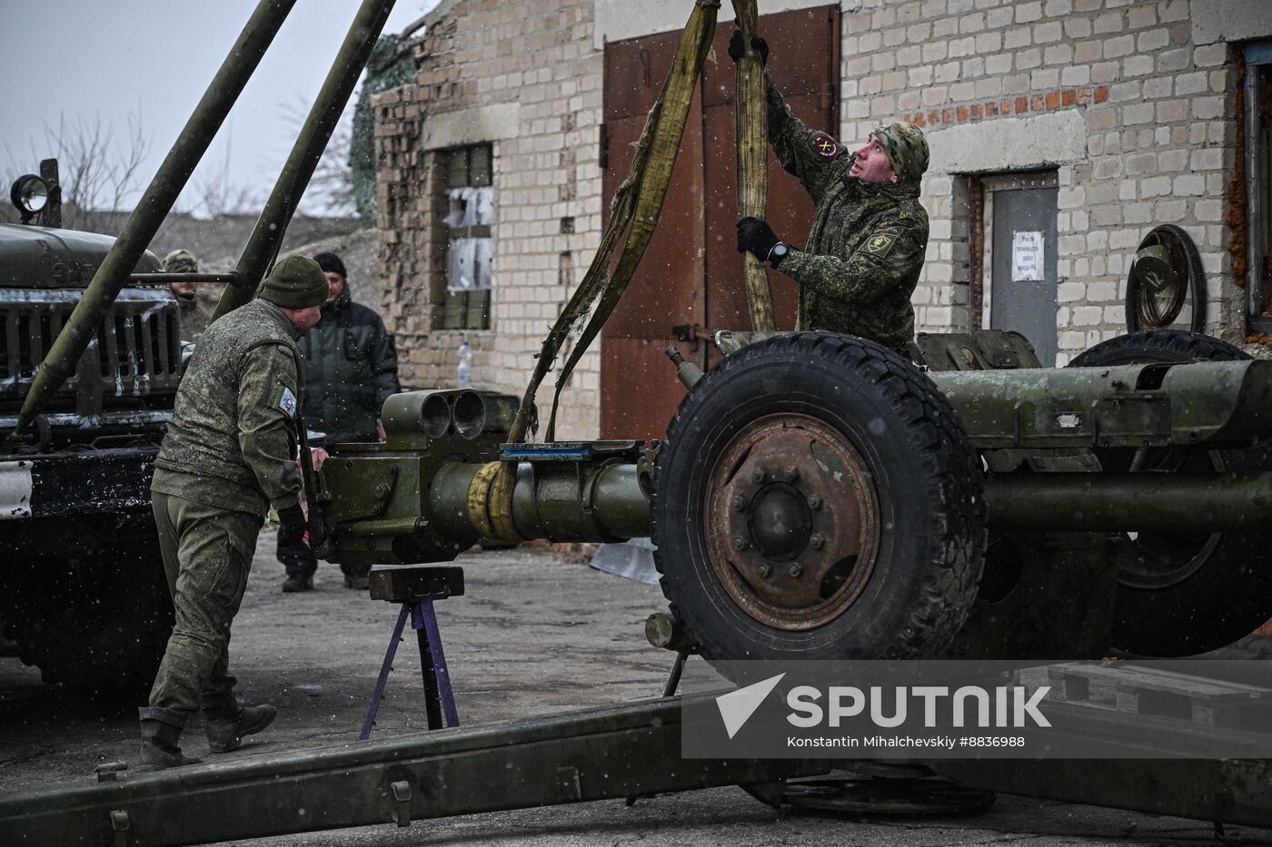 Russia Ukraine Military Operation Repair Battalion