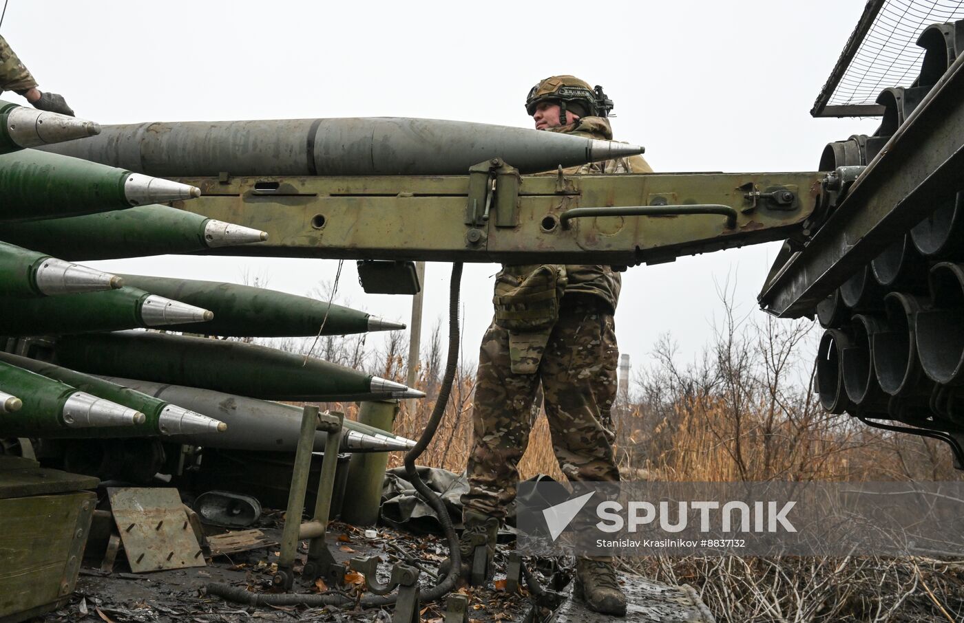 Russia Ukraine Military Operation Artillery Unit