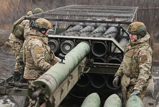 Russia Ukraine Military Operation Artillery Unit