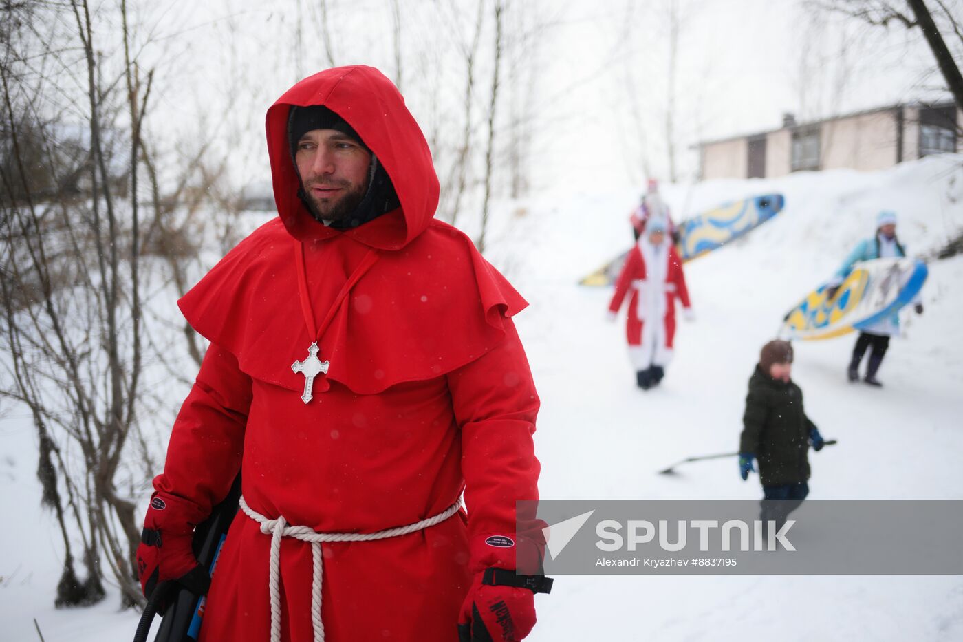 Russia New Year Season Sup Surfing