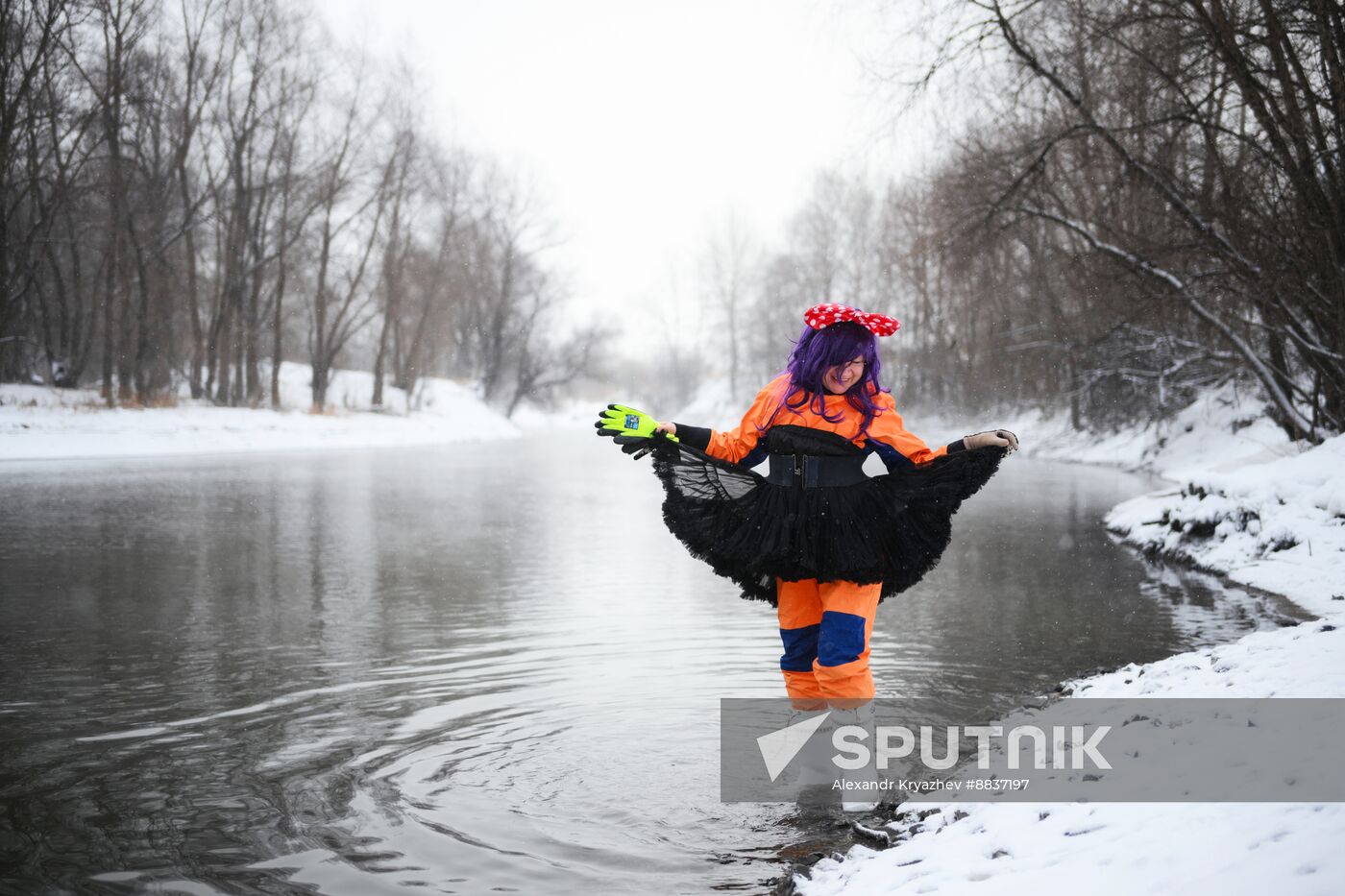 Russia New Year Season Sup Surfing