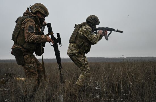 Russia Ukraine Military Operation Troops Training