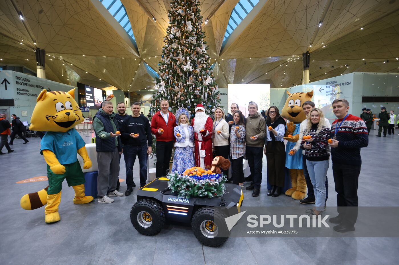 Russia New Year Season Airport