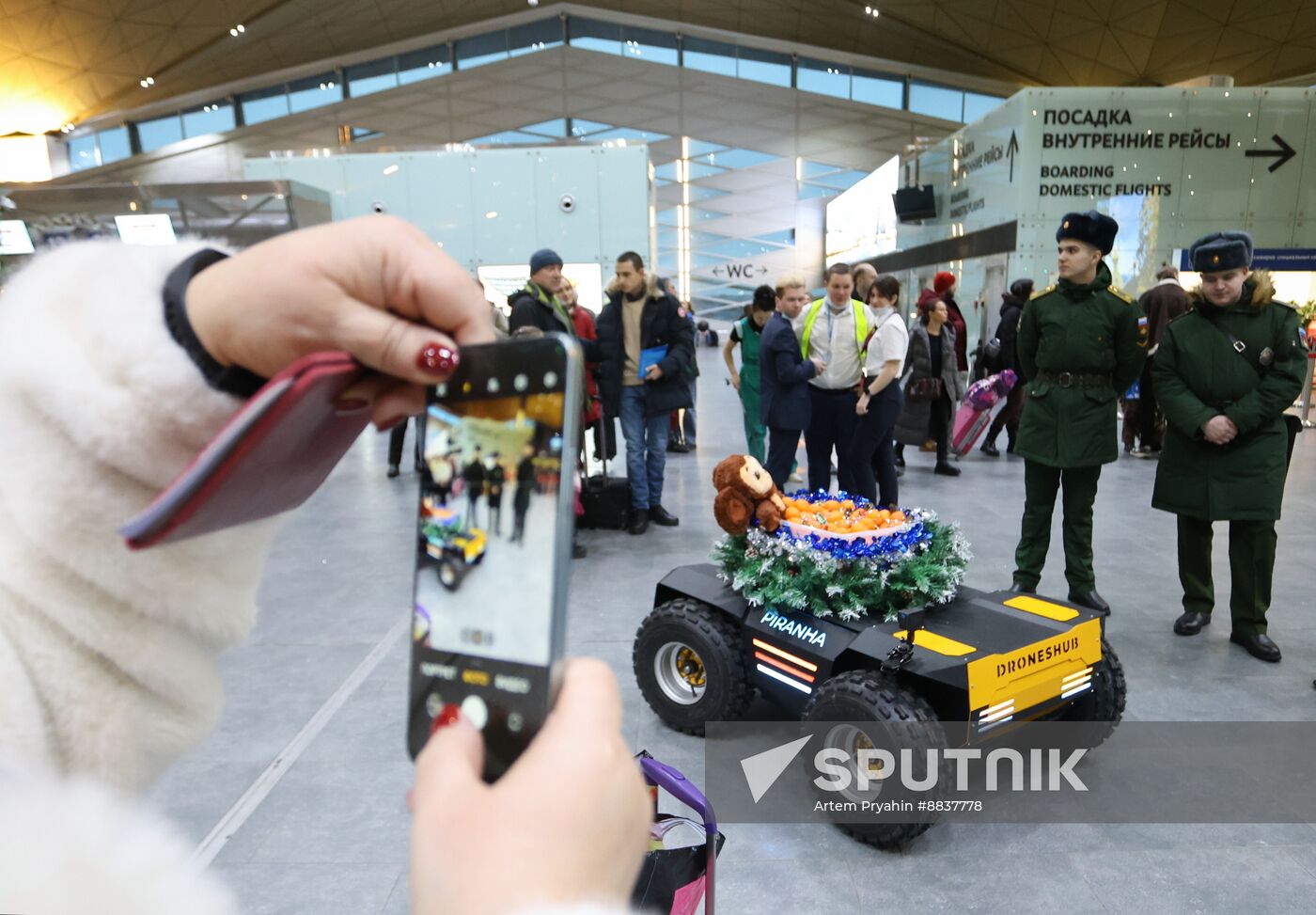 Russia New Year Season Airport