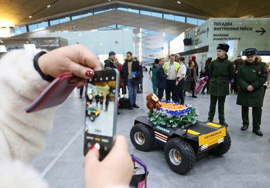 Russia New Year Season Airport