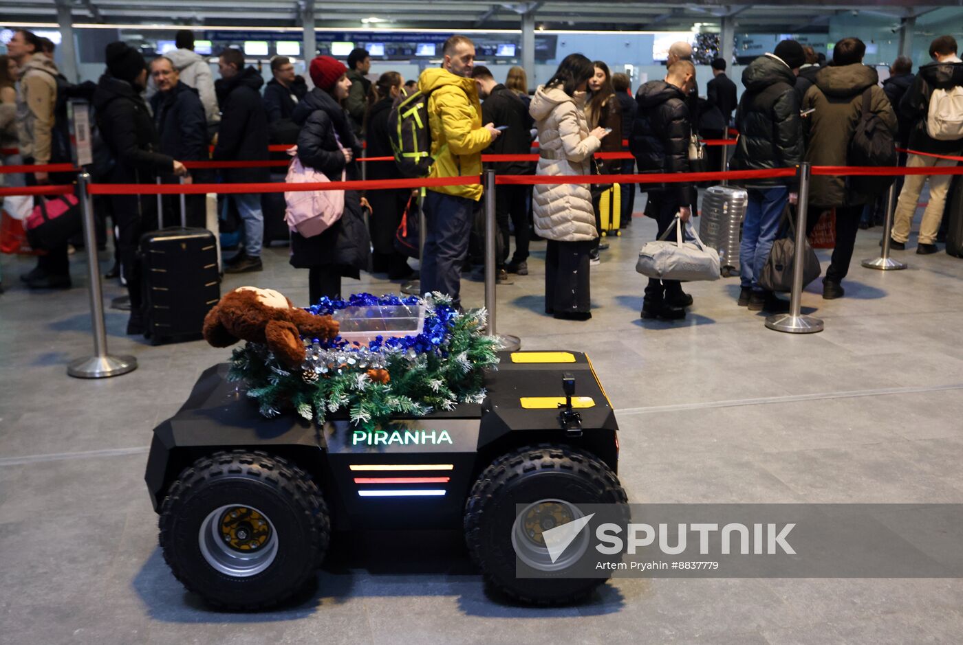 Russia New Year Season Airport