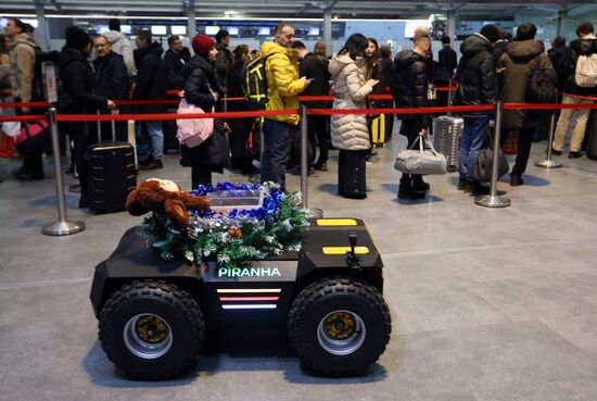 Russia New Year Season Airport