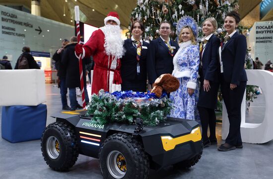 Russia New Year Season Airport